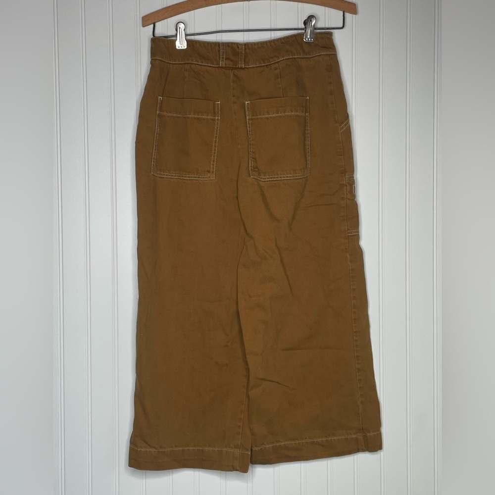 By Anthropologie Porter Wide Leg Cropped Pants - Picture 6 of 8